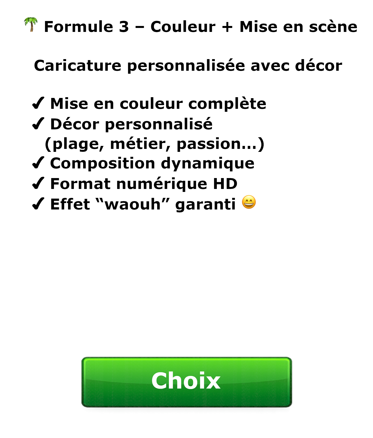Choix formule3 détails