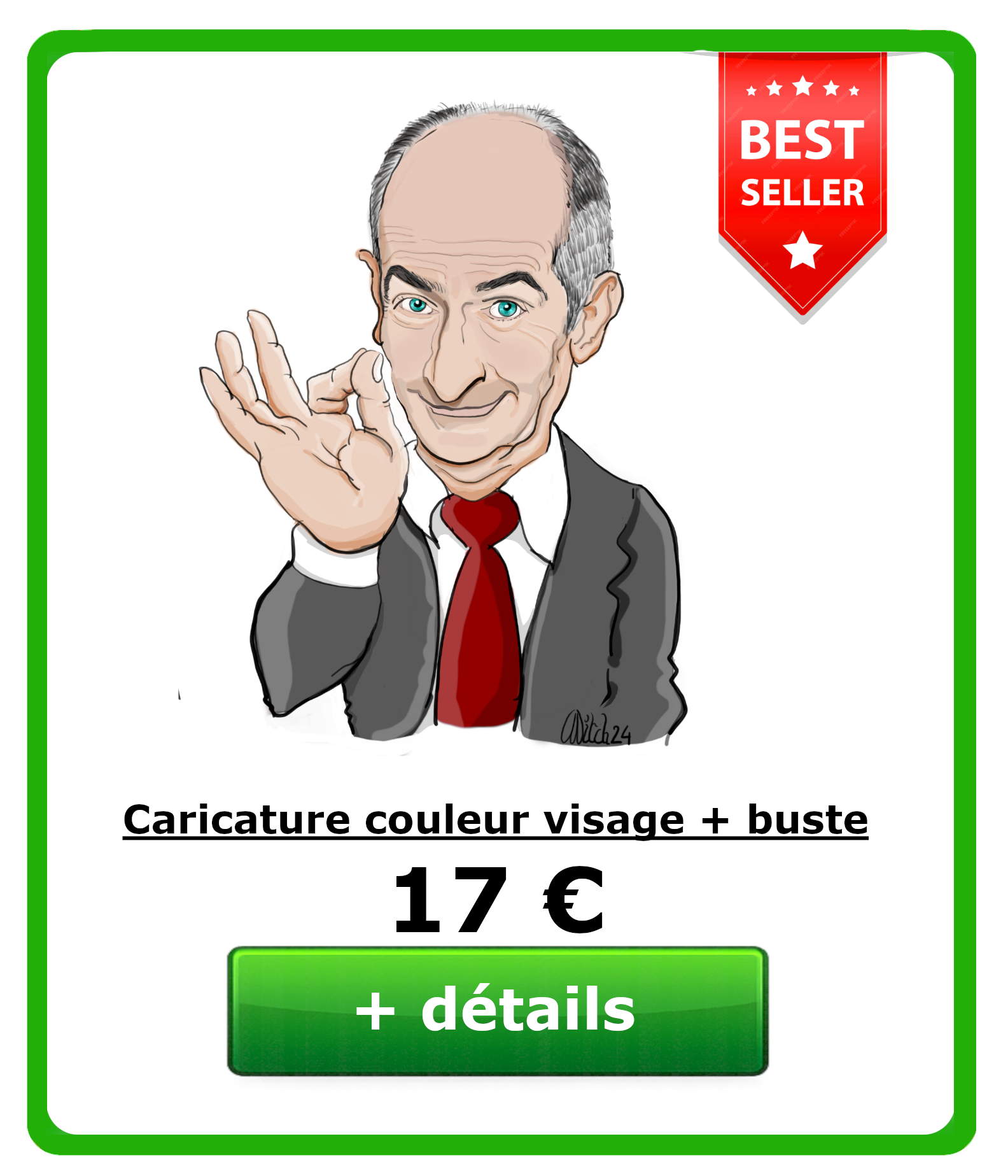 Caricature personnalisée - Formule2